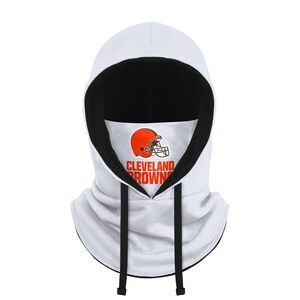 6139 Cleveland Browns Nfl White Drawstring Hooded